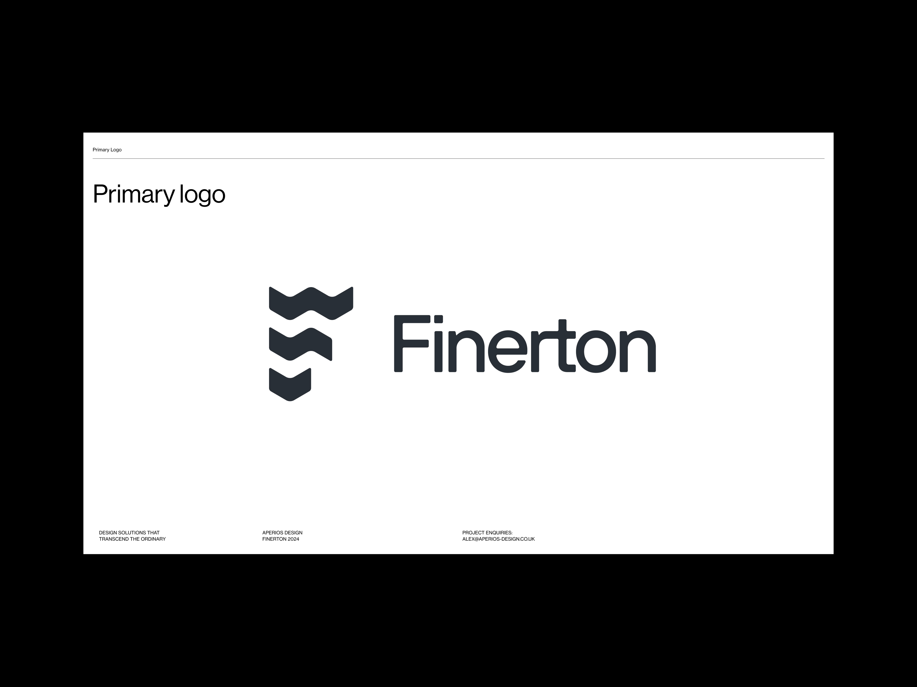 Finerton Visual Identity By Alex Aperios On Dribbble