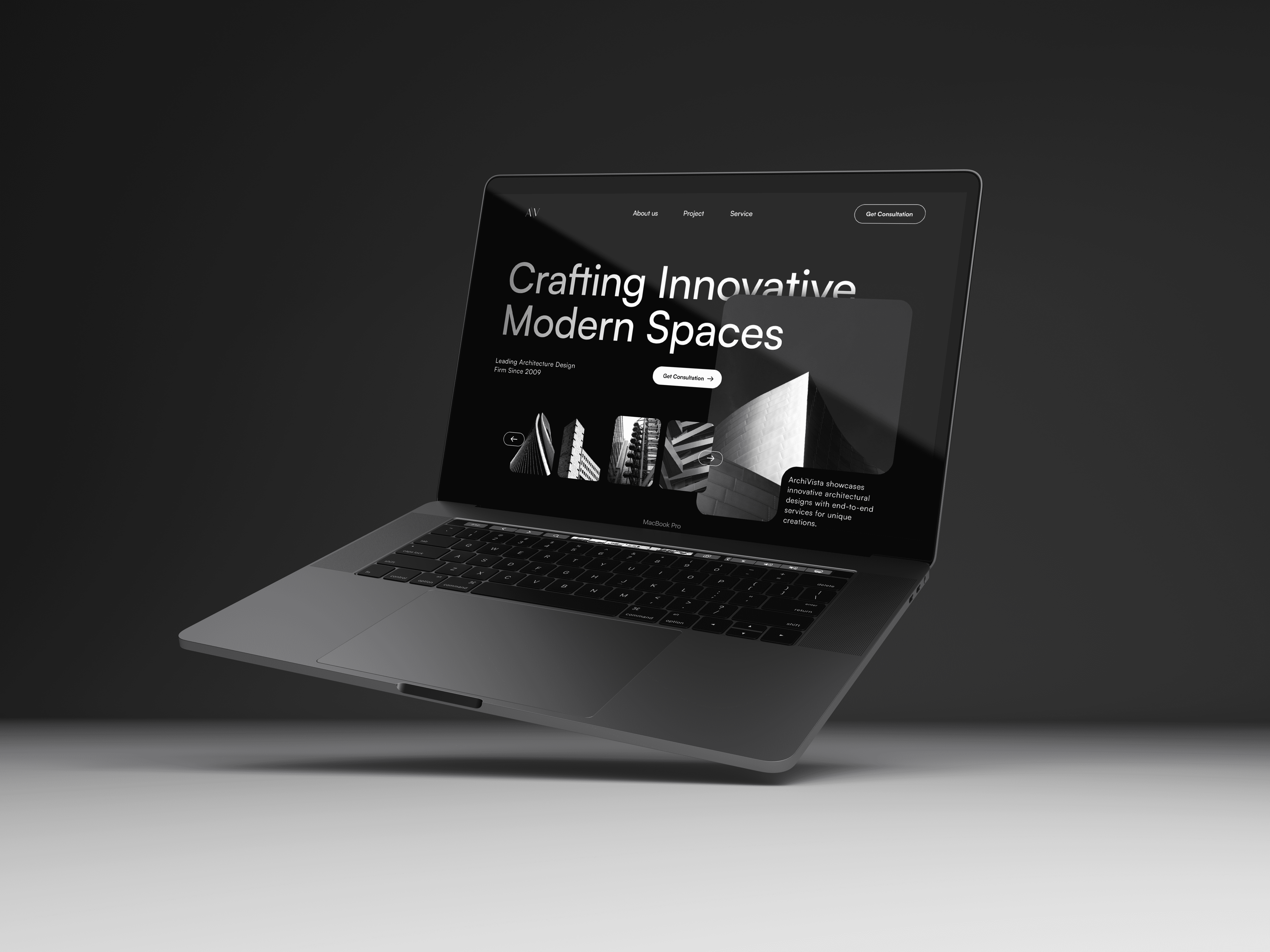 Archi Vista Landing Page architecture figma landing page ui ux website
