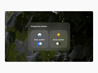 006 dailyui – vision pro changing the weather apple apple vision pro concept spatial design spatial ui ui concept ui design ui ideas vision os vision pro weather weather app weather widget