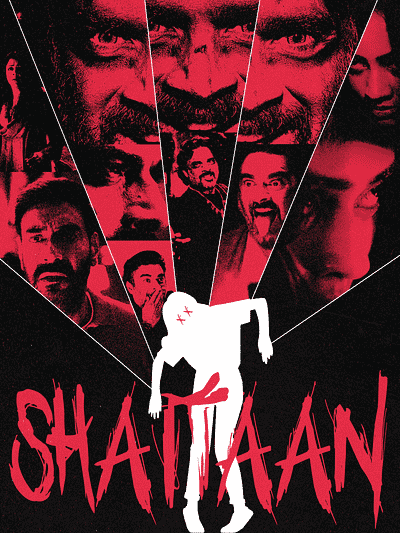 Shaitaan Poster Design bollywood design graphic design illustration movie poster photoshop poster poster design shaitaan