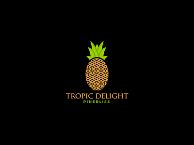 Tropic Delight Logo Design brand identity design branding branding deisgn design fruite graphic design illustration juice and drink logo logo idea theme photoshop pine apple deisng social media design typography vector vector art direction