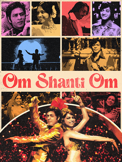 Om Shanti Om Poster Design deepika design graphic design illustration movie poster om shanti om photoshop poster poster design shahrukh khan srk