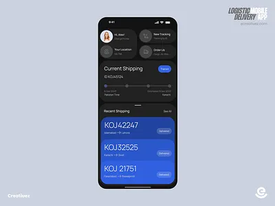 Logistic Delivery Mobile App delivery