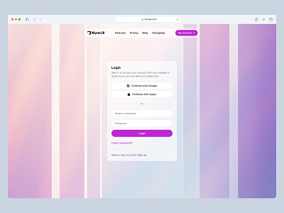 Login Box 🌈 card cards design framer header landing landing page login minimal nav saas signin signup ui web design