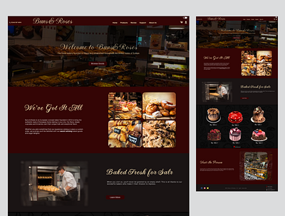 UI/UX of Bakery Website bakery website bakery website design figma landing page ui ui ux ux website design