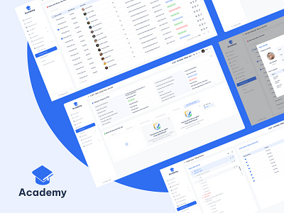 Academy- Training program system graphic design ui uiux design