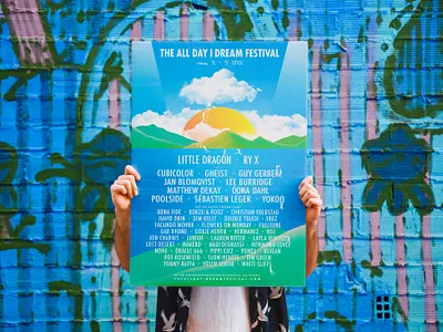 All Day I Dream Festival all day i dream festival design artwork festival festival artwork festival branding festival design festival illustrations festival poster design graphic design music artwork music festival print design