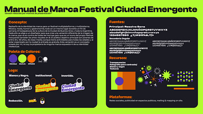 Ciudad Emergente - Festival Brand Re-Design branding branding design graphic design illustrator logo logo design music music festival social media