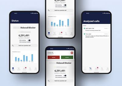 Robocall Blocking Android - Practice Call android design mobile ui ux