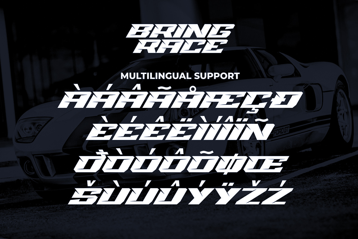 FREE FONT BRING RACE RACING FONT by Multype Studio on Dribbble