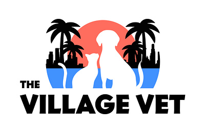 The Village Vet graphic design logo