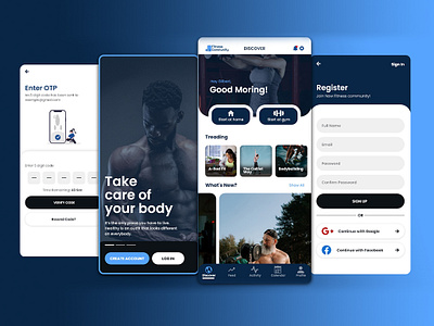 Fitness Mobile App Design - UI UX app design app ui design design fitness app fitness app design gym app gym app design mobile app design ui ui design ux design