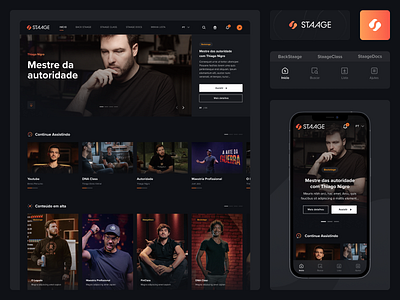 Staage - Site e Aplicativo brasil brazil course insany landingpage plataform staage stream ui uidesign uxui video