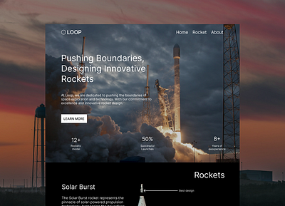 Rocket Web Design business design figma graphic design graphics design modern rocket ui web web design web designer website