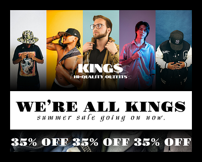 KING$ app branding graphic design typography ui