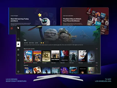 TV App UI Kit Design Project design graphic design identity ui ux visual visualidentity