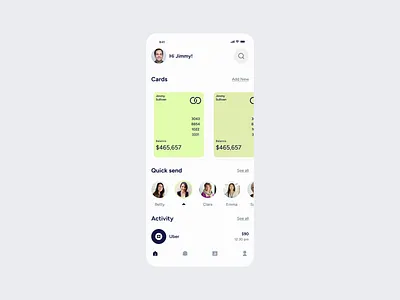 Fintech Mobile App Design @ Flagship app design figma finance fintech fintech app mobile mobile app money transfer send money transaction app ui uiux ux virtual card