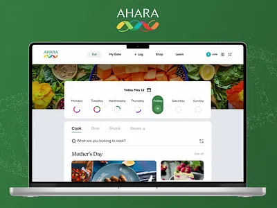 Ahara: A Science-Based Food-First Nutrition App Redesign animation brand strategy