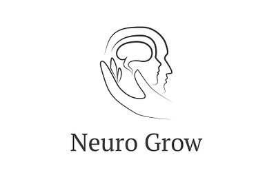 neuro grow logo branding logo mental health logo