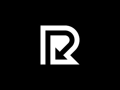 Letter R & Arrow Logo Mark abstract design idea inspiration letter lettermark logo logo design logo designer logodesign logomark logos mark merch merchandise minimal minimalist modern monogram simple