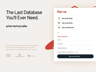 PlanetScale Database - Vitess Config Era brand branding graphic design ui