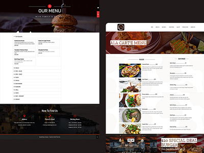 Guruitalia Cafe - Website Design and Develop WP cafe website design menu website design ui design ux design website design wordpress design wp website design