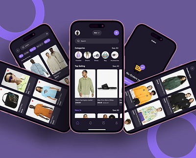 E-commerce mobile app 3d animation branding figma graphic design logo mobile app mobile deisgn motion graphics ui