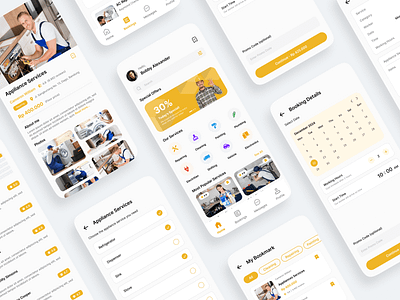 TukangKu - All-in-One Service App Exploration app application design handyman mobile mobile app repair service ui ux