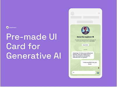 UI Card for Conversational Gen AI ai figma generative ai mobile app ui ui cards ui design ui kit uiux ux ux design