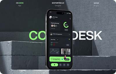 Co-Desk | A Visitor Management App app branding design figma ui uiux