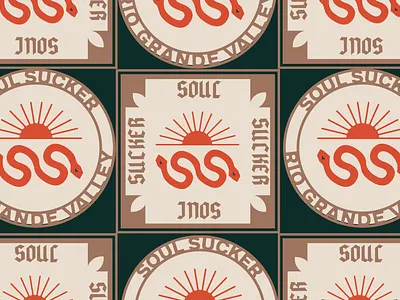 SS Alternate Logo Badge Design badge branding design geometric gold graphic design green icon illustration logo mark plant seal snake vector