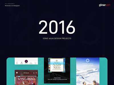 2016 Work graphic design ui