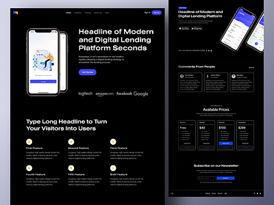 App Landing Page 2024 2024 design treand branding landing page logo ui user interface ux