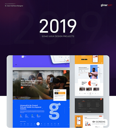 2019 Work ui design uiux website