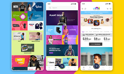 Plant Gear - Ecommerce Mobile App UI Design app design ecommerce ecommerce app design ecommerce app ui ecommerce ui mobile app shoping shoping app design shoping app ui ui ui design