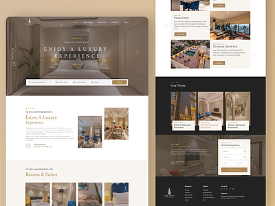 Luxury-Hotel website design, UIUX, website design 3d animation branding design ecommerce features website fivestarexperience graphic design hotel hotel website illustration landing page logo luxury luxury website luxurytravel motion graphics ui uiux website