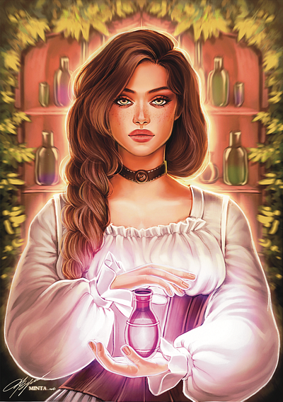 Potions book illustration character design design graphic design ill illustration