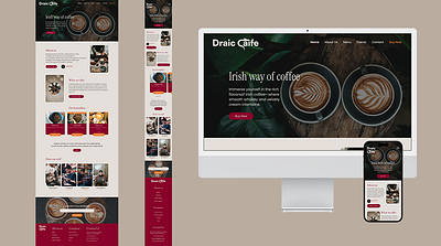 Draic Caife uiux for a coffee shop