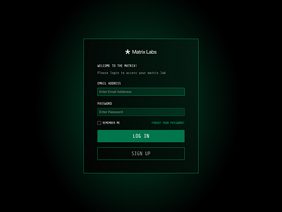 Futuristic UI concept - based on Matrix (movie) app branding cryptocurrency design product design ui ux