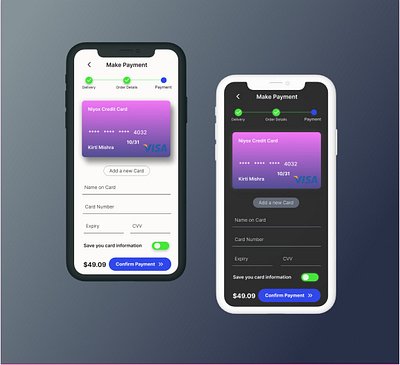 Credit card Checkout screen - Daily UI 02 graphic design ui ux
