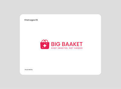 Big Baaket Visual Identity Guidelines b branding design basket logo branding cart logo logo shopping logo