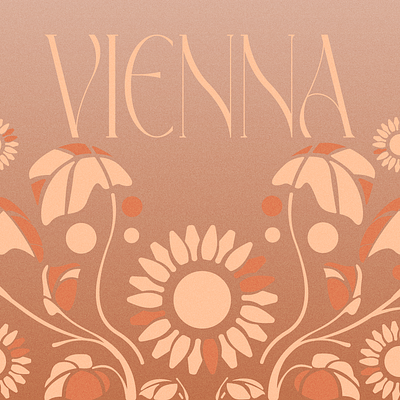 Vienna art nouveau billyjoel branding flowers graphic design illustration leaves logo music plants type vienna