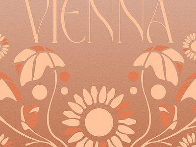 Vienna art nouveau billyjoel branding flowers graphic design illustration leaves logo music plants type vienna