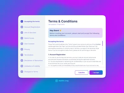 90-Day UI Design Challenge: Day 44 app design consent design design challenge tcs terms and conditions ts cs ts and cs ui ui design ui designer ui inspiration ui trends uiux user interface design uxui