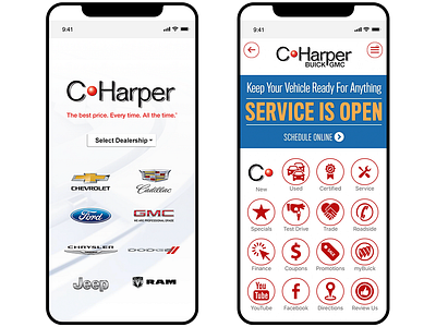 C. Harper Mobile App graphic design web design