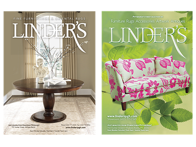 Linder's Magazine Ads graphic design