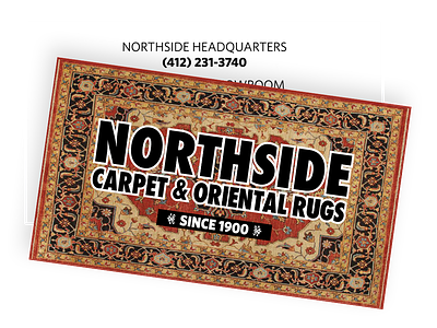 Northside Carpet Business Card graphic design