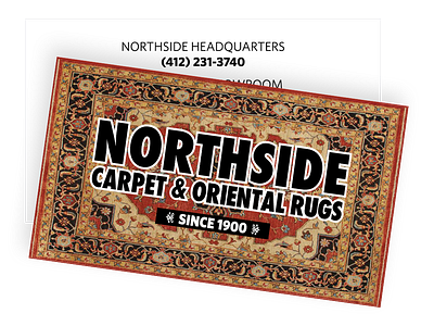 Northside Carpet Business Card graphic design