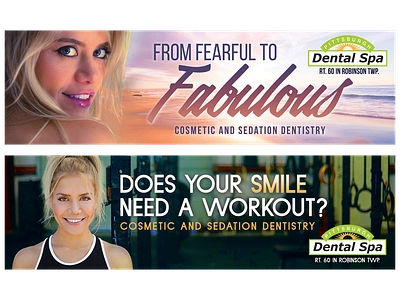 Pittsburgh Dental Spa Billboards graphic design