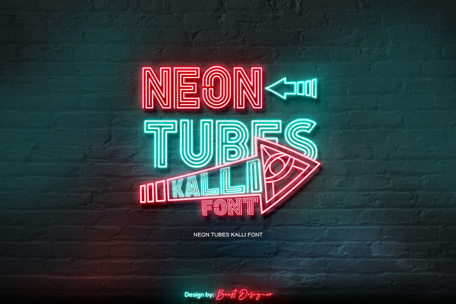 NEON TUBES KALLI By Beast Designer neon typography